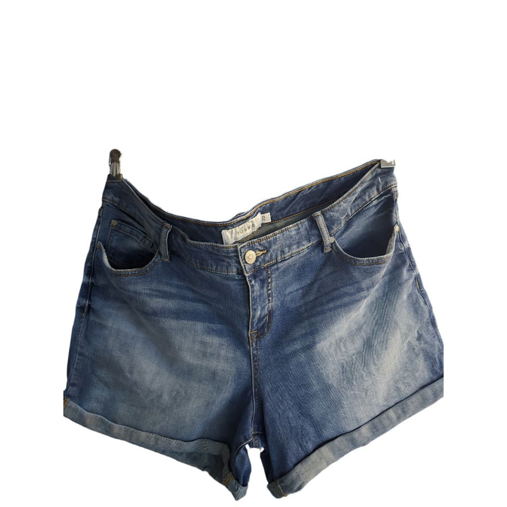 Women's TORRID Blue Denim Jean Shorts Plus Size 22